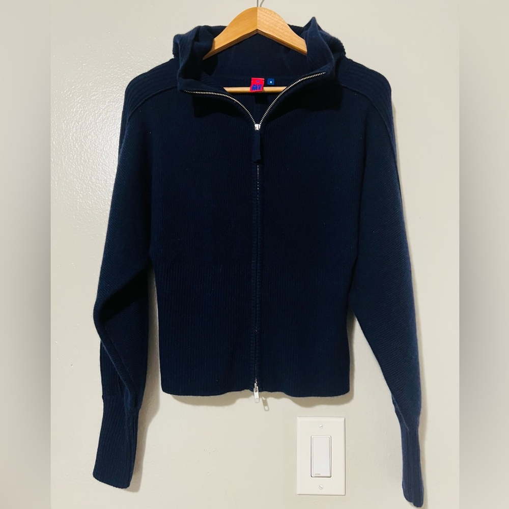 NO NAME Cashmere Zip up Hoodie - SMALL